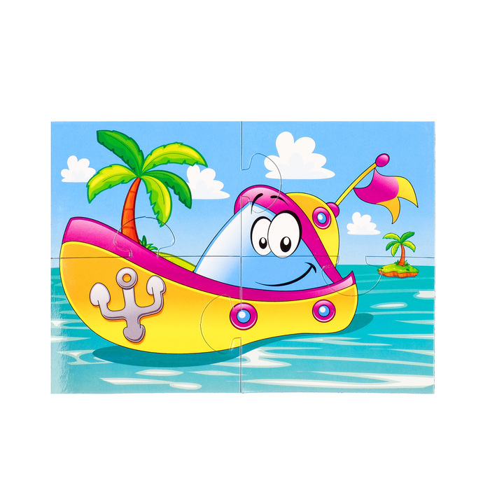 Пазлы магнитные А6 «Желтый кораблик»