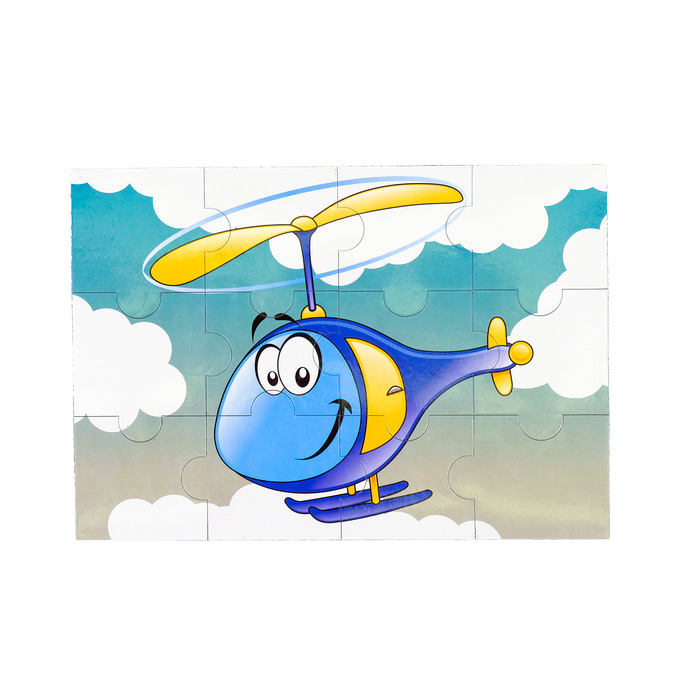 Пазлы магнитные А5 «Вертолётик»