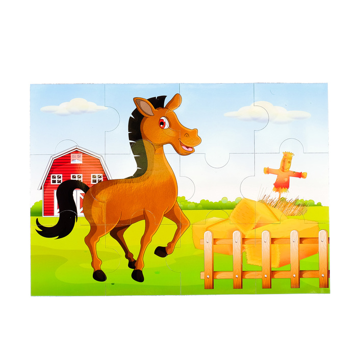 Пазлы магнитные А4 «Лошадка»
