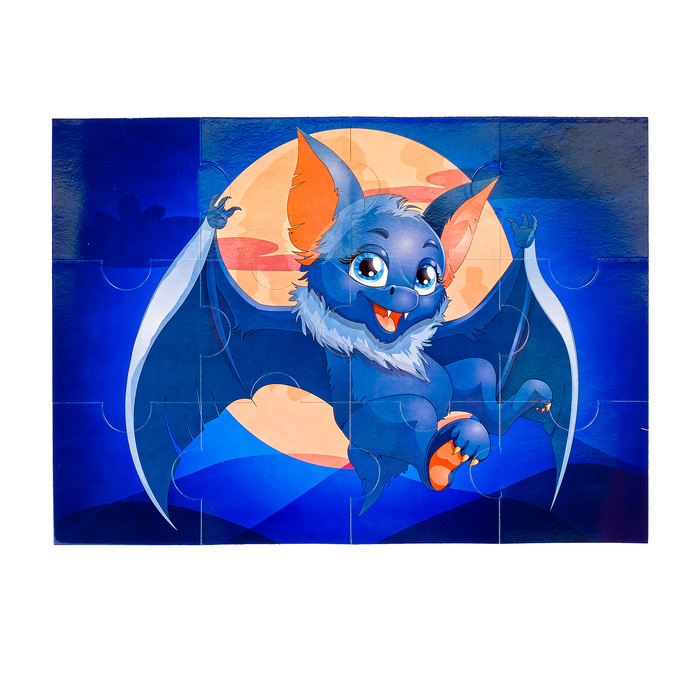 Пазлы магнитные А4 «Летучая мышка»