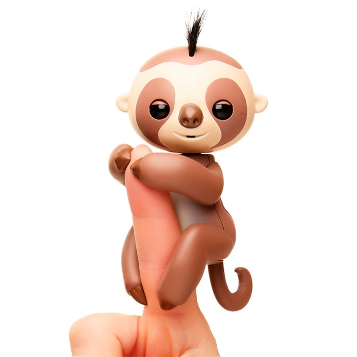 Интерактивная игрушка "Ленивец Кингсли" коричневый, 12 см