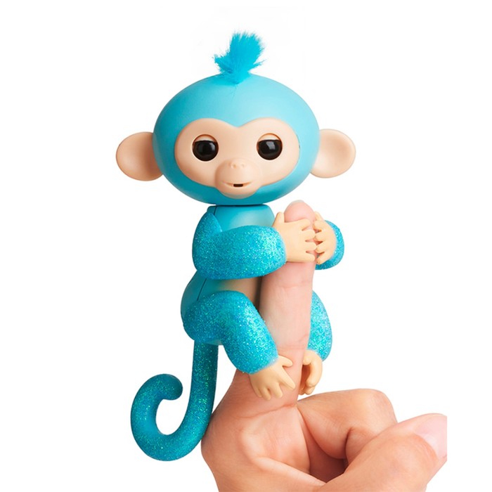 Интерактивная игрушка "Обезьянка Амелия" изумрудная, 12 см