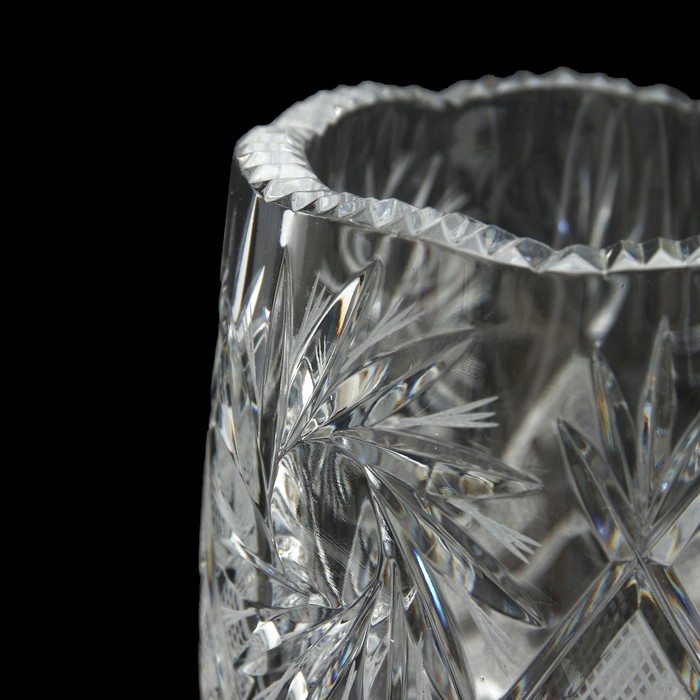 Ваза хрустальная d-10см "Люкс" 10,5х16,5см