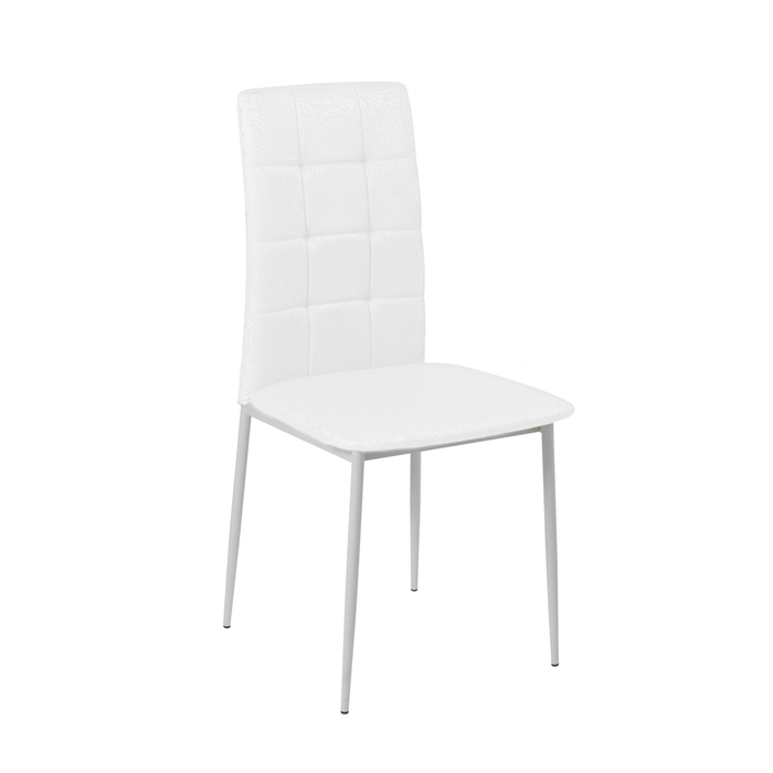 Стул Неаполь 98х42х41, цвет металлик, белый