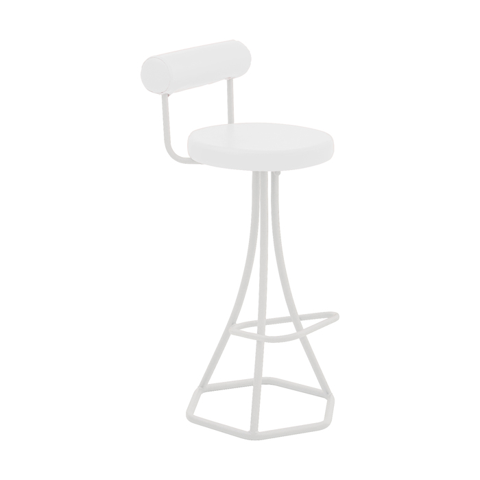 Стул барный СБ50 94х43х43, цвет металлик, белый