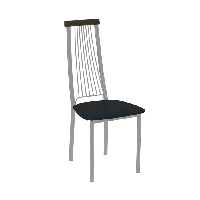 Стул СИ40Д 100х42х43, цвет металлик, черный/венге