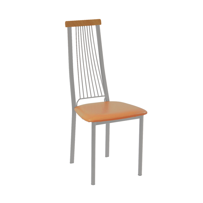 Стул СИ40Д 100х42х43, цвет металлик, коричневый/вишня