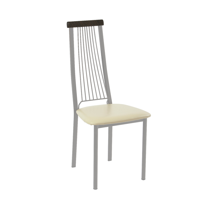 Стул СИ40Д 100х42х43, цвет металлик, бежевый/венге