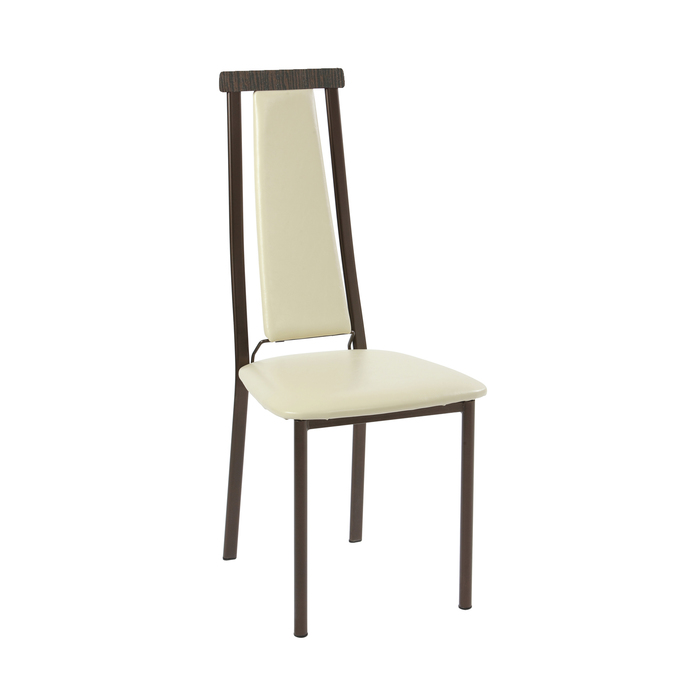 Стул СИ41Д 100х42х43, цвет коричневый, бежевый/венге