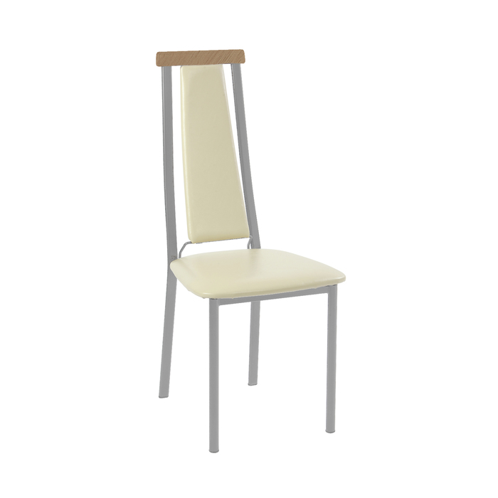 Стул СИ41Д 100х42х43, цвет металлик, бежевый/бук