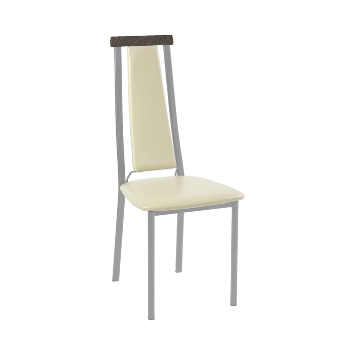 Стул СИ41Д 100х42х43, цвет металлик, бежевый/венге