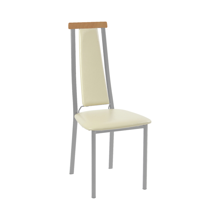 Стул СИ41Д 100х42х43, цвет металлик, бежевый/вишня