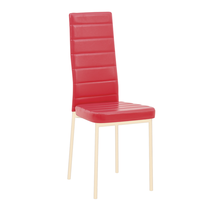 Стул СИ49 100х54х44, цвет бежевый, красный