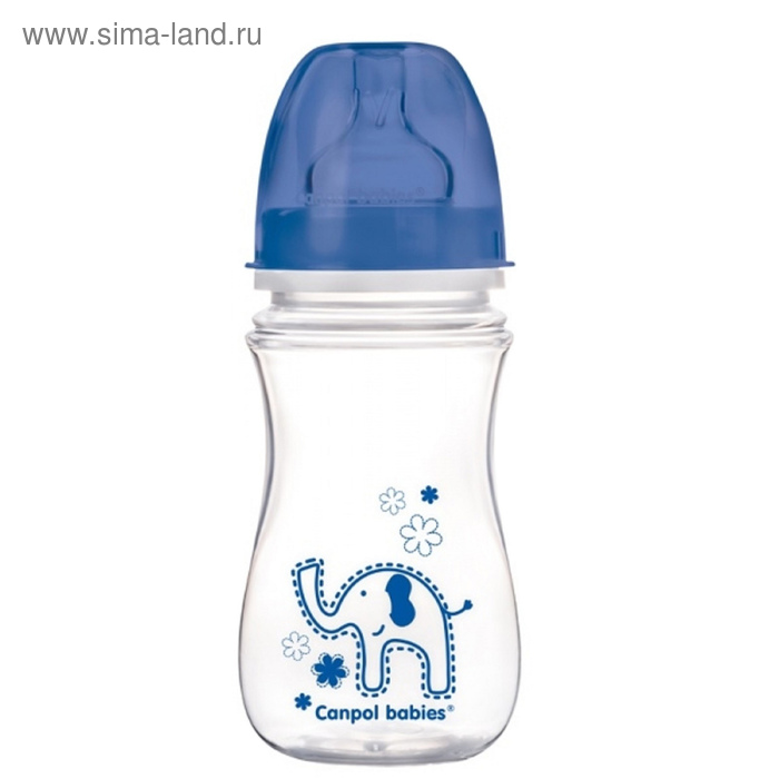 фото Бутылочка для кормления pp easystart антиколиковая, широкое горло, 240 мл, от 3 мес., цвет микс canpol babies