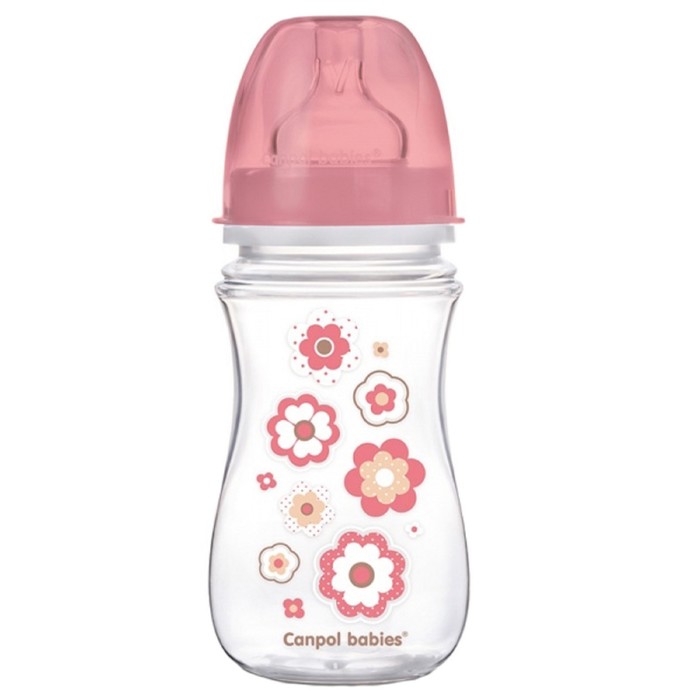 Бутылочка для кормления PP EasyStart с широким горлышком антиколиковая, 240 мл, от 3 месяцев, цвет МИКС