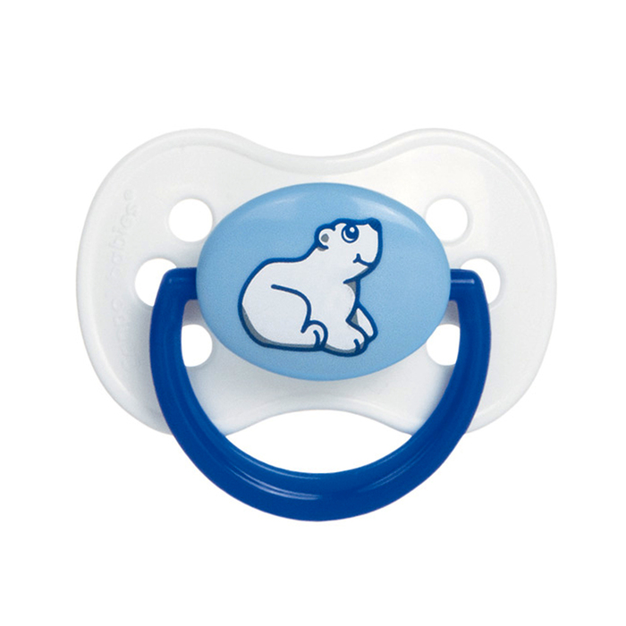 Пустышка круглая Animals, силикон, возраст от 0-6 месяцев, цвет МИКС