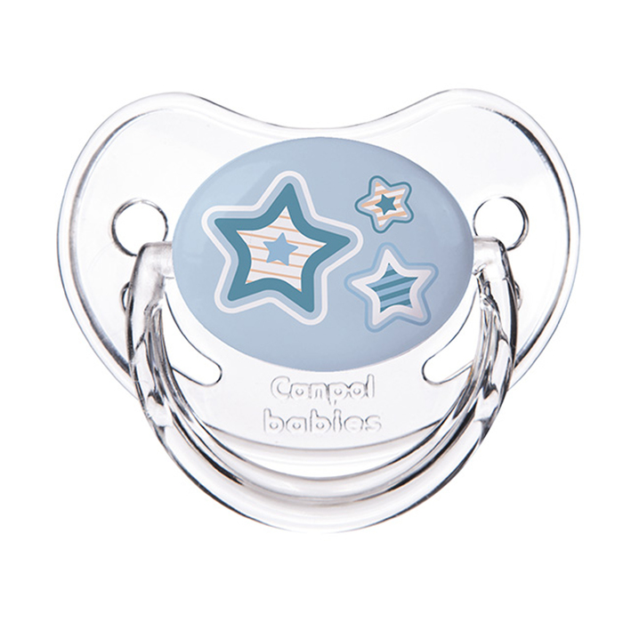 Пустышка симметричная Newborn baby, силикон, возраст от 6-18 месяцев, цвет МИКС