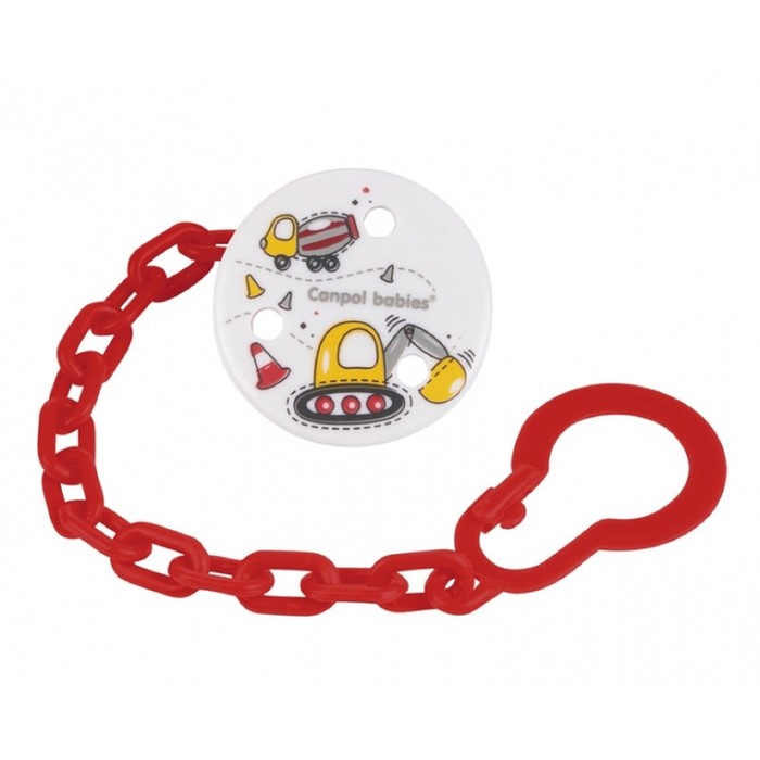 Клипса-держатель для пустышек Machines, возраст 0+, цвет МИКС