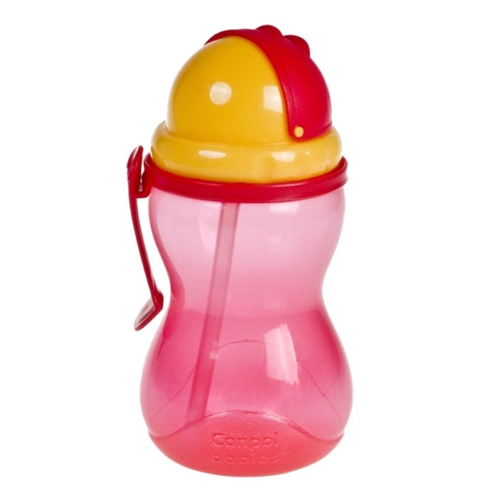 Поильник спортивный, 370 мл, от 12 месяцев, цвет МИКС