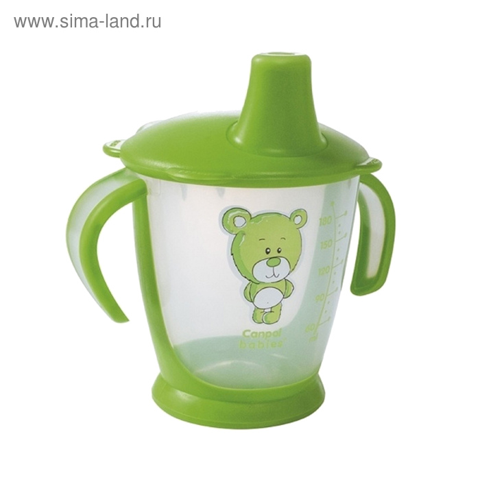 Чашка-непроливайка «Медвежонок», 180 мл, от 9 месяцев, цвет МИКС nuk большая чашка для детей от 9 месяцев 1 чашка 300 мл 10 унций