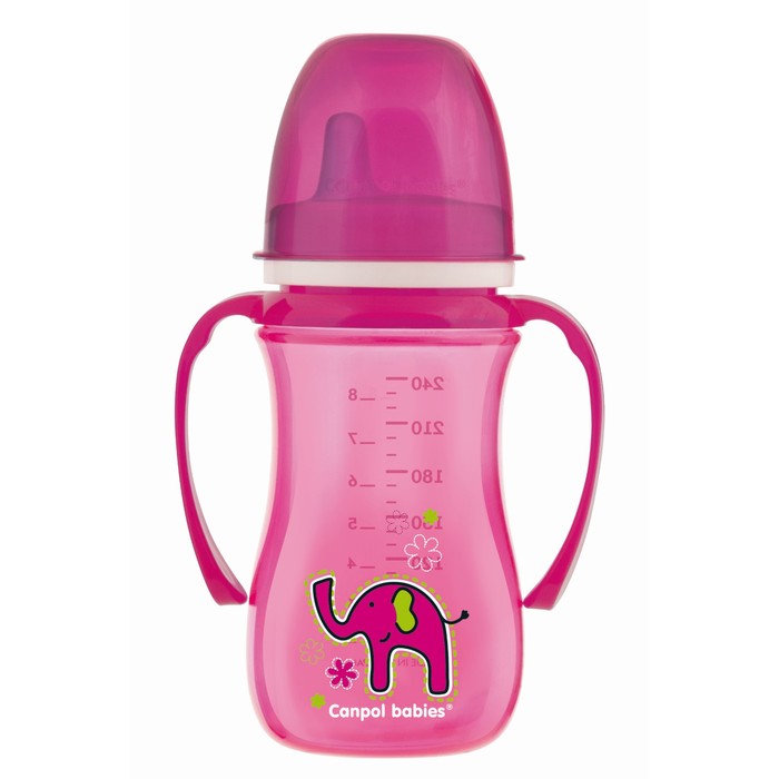 Поильник-непроливайка с мягким носиком, 240 мл, от 6 месяцев, цвет МИКС