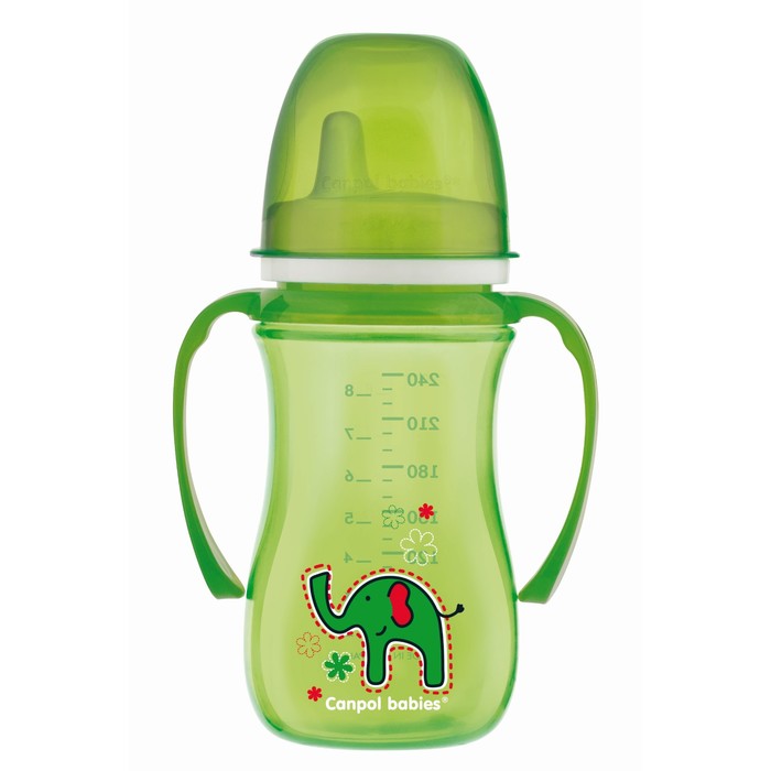 Поильник-непроливайка с мягким носиком, 240 мл, от 6 месяцев, цвет МИКС