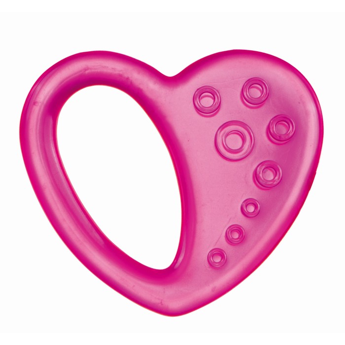 Прорезыватель водный охлаждающий "Сердце", возраст 0+, цвет МИКС
