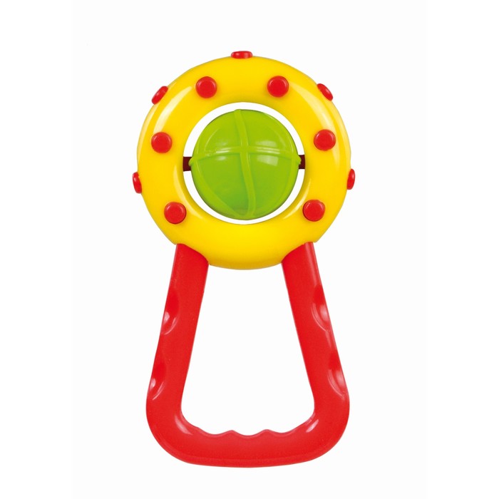 Погремушка "Мячик", возраст 0+, цвет МИКС