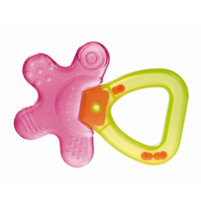 Погремушка с водным прорезывателем "Цветок", возраст 0+, цвет МИКС