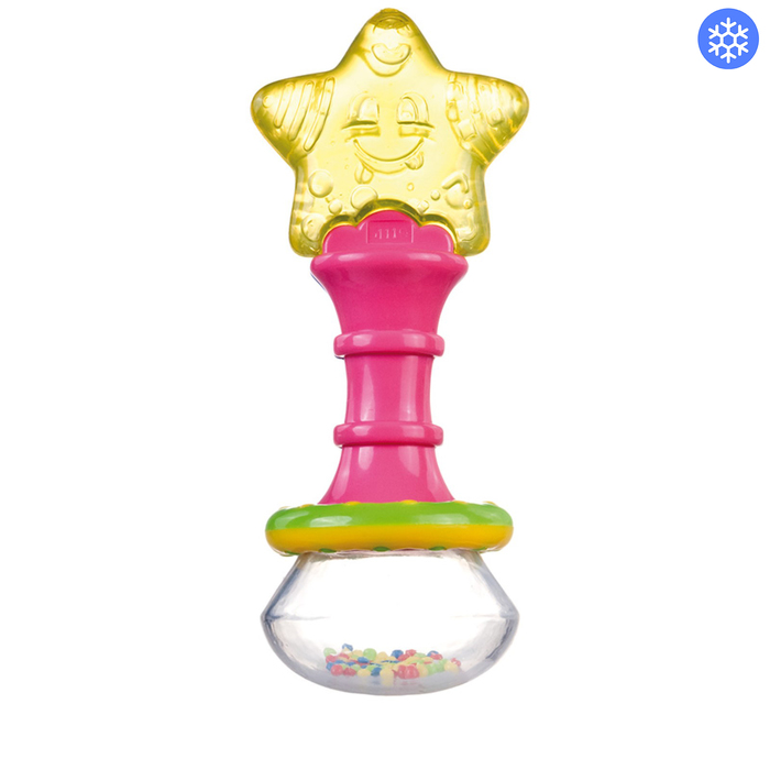 Погремушка с водным прорезывателем "Волшебная палочка", возраст 0+, цвет МИКС