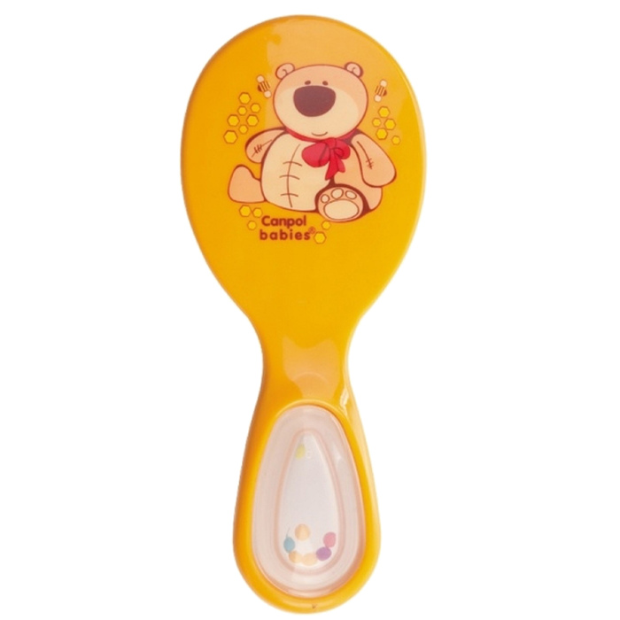 Щетка с погремушкой и гребнем, 0+