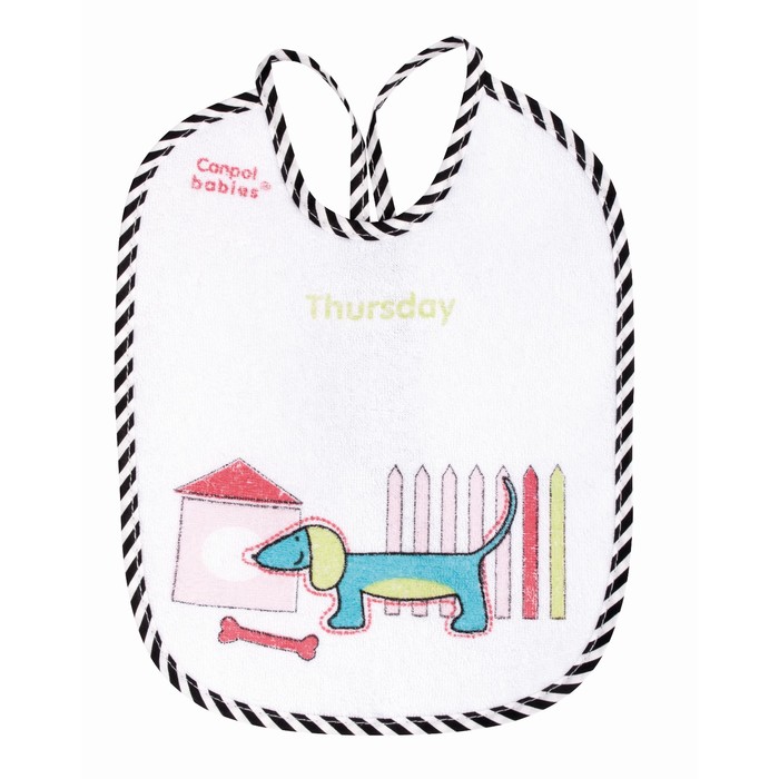 Нагрудник махровый, 7 шт, цвет МИКС