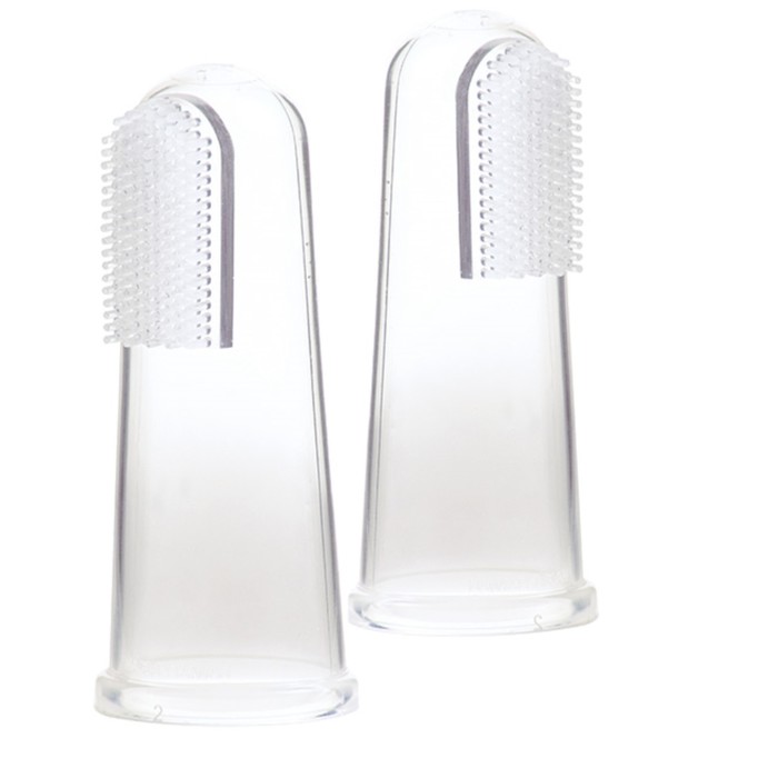 Зубная щётка «Первая», силиконовая с массажными выступами, на палец