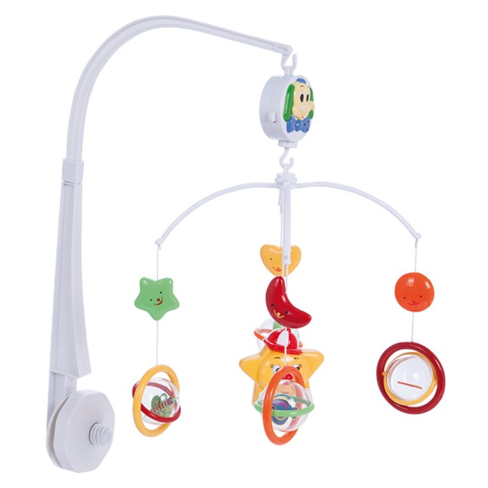 Карусель музыкальная пластиковая "Пузыри", возраст 0+, цвет МИКС