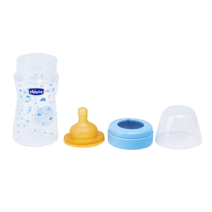 Бутылочка для кормления Well-Being Boy 0мес.+, лат. соска, РР,150мл.