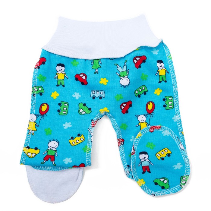 Ползунки для мальчика"Евро" на шир. резинке, р-р 42-46, цвет микс 0101 Фд_М