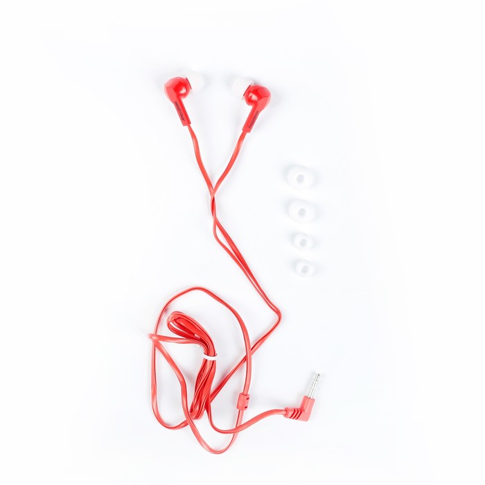 Наушники Smartbuy Prime, вакуумные, красные