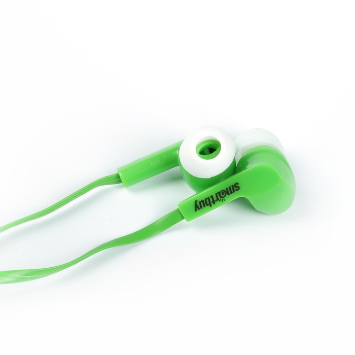 Наушники Smartbuy Prime, вакуумные, зеленые