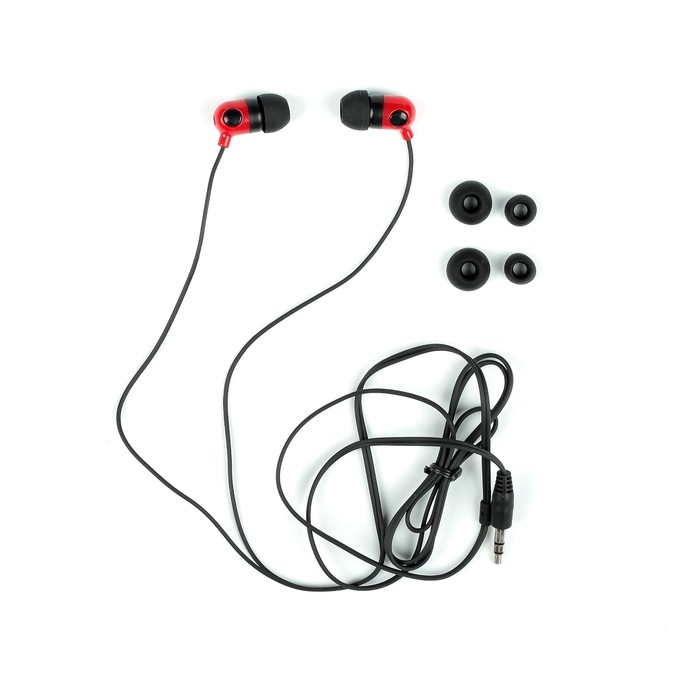 Наушники Smartbuy Music Point, вакуумные, красные