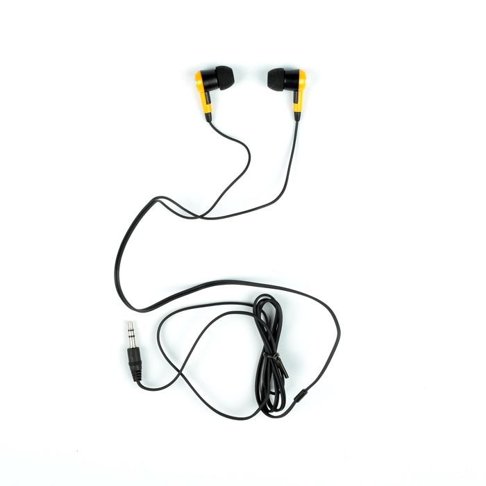 Наушники Smartbuy Toxic, вакуумные, желтые