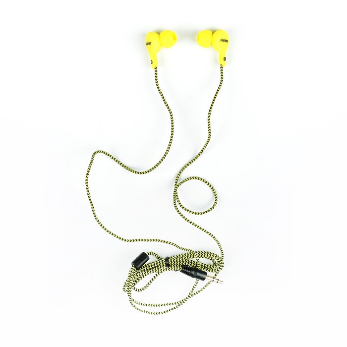 Наушники Smartbuy Manga, вакуумные, желтые