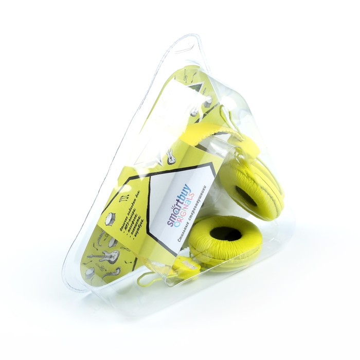 Наушники Smartbuy Trio, накладные, желтые