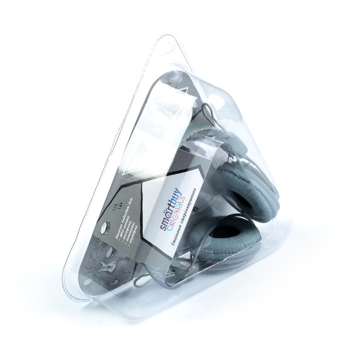 Наушники Smartbuy Trio, накладные, серые