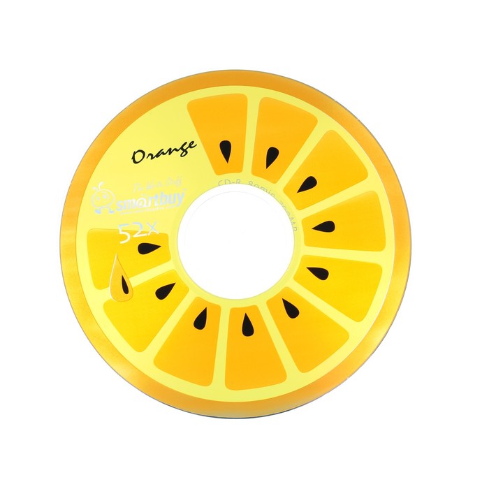 Диск CD-R Smartbuy Fresh-Orange, 52х, 700 Мб, Cake Box, 10 шт