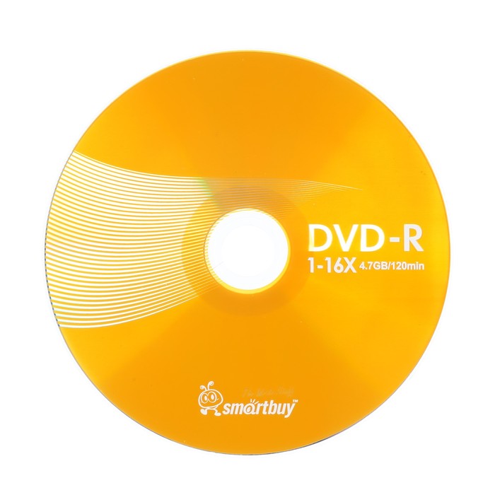 Диск DVD-R Smartbuy, 16х, 4,7 Гб, Cake Box, 50 шт