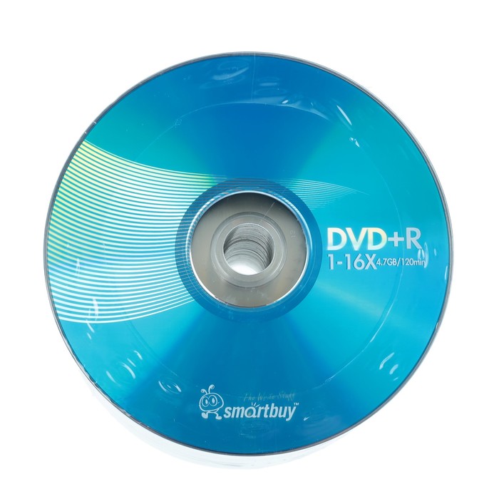 Диск DVD+R Smartbuy, 16х, 4,7 Гб, Спайка, 50 шт