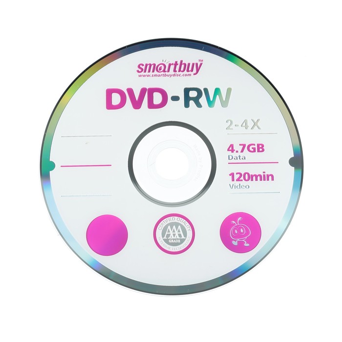 Диск DVD-R Smartbuy, 4х, 4,7 Гб, Cake Box, 50 шт