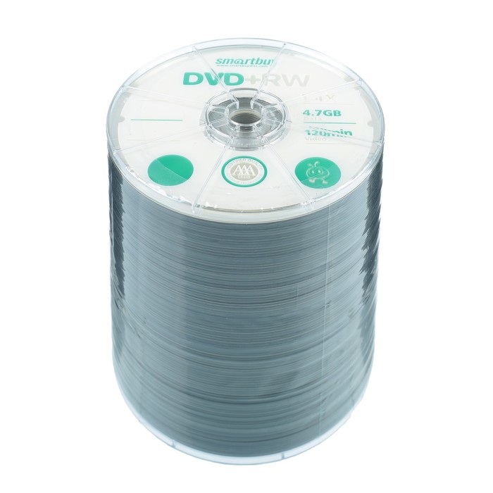 Диск DVD+RW Smartbuy, 4х, 4,7 Гб, Спайка, 100 шт