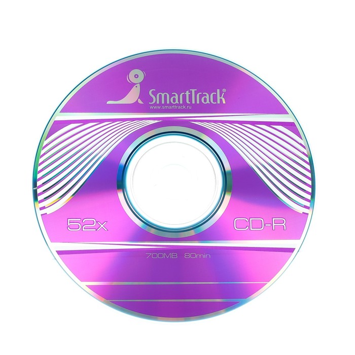 Диск CD-R SmartTrack, 52x, 700 Мб, Cake Box, 10 шт