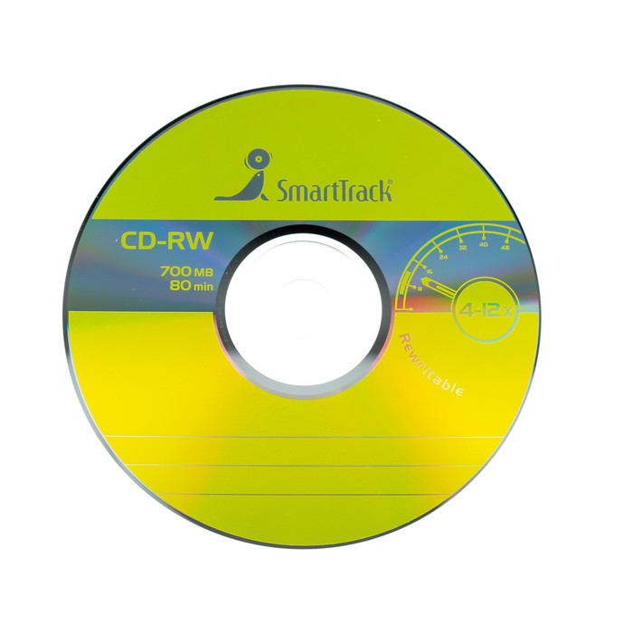 Диск CD-RW SmartTrack, 4-12x, 700 Мб, (бокс  25 шт.)